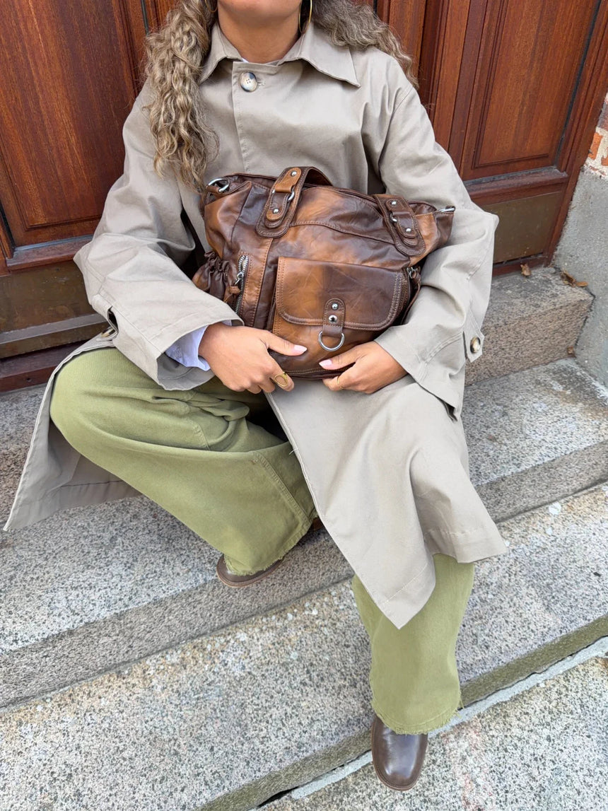 Nevana shoulder bag - Brown