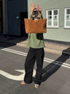 Lyra bag with studs - Caramel