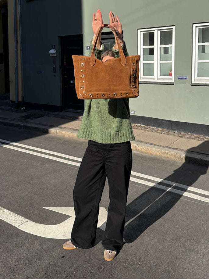 Lyra bag with studs - Caramel