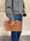 Mura bag in suede leather - Brown