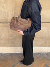 Mura bag in suede leather - Taupe