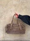 Mura bag in suede leather - Taupe