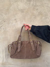 Mura bag in suede leather - Taupe