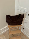 Mecca suede shoulder bag - Dark brown