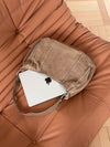 Henry bag with studs - Brown