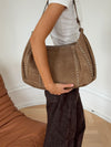 Henry bag with studs - Brown