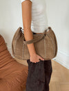 Henry bag with studs - Brown