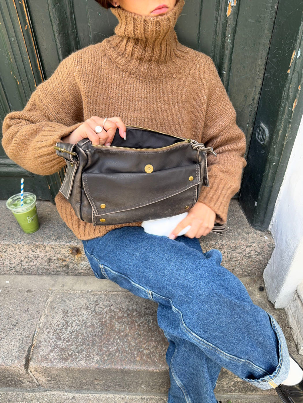 Ilsa bag with nitter - Brown