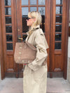 Lyra bag with studs - Brown