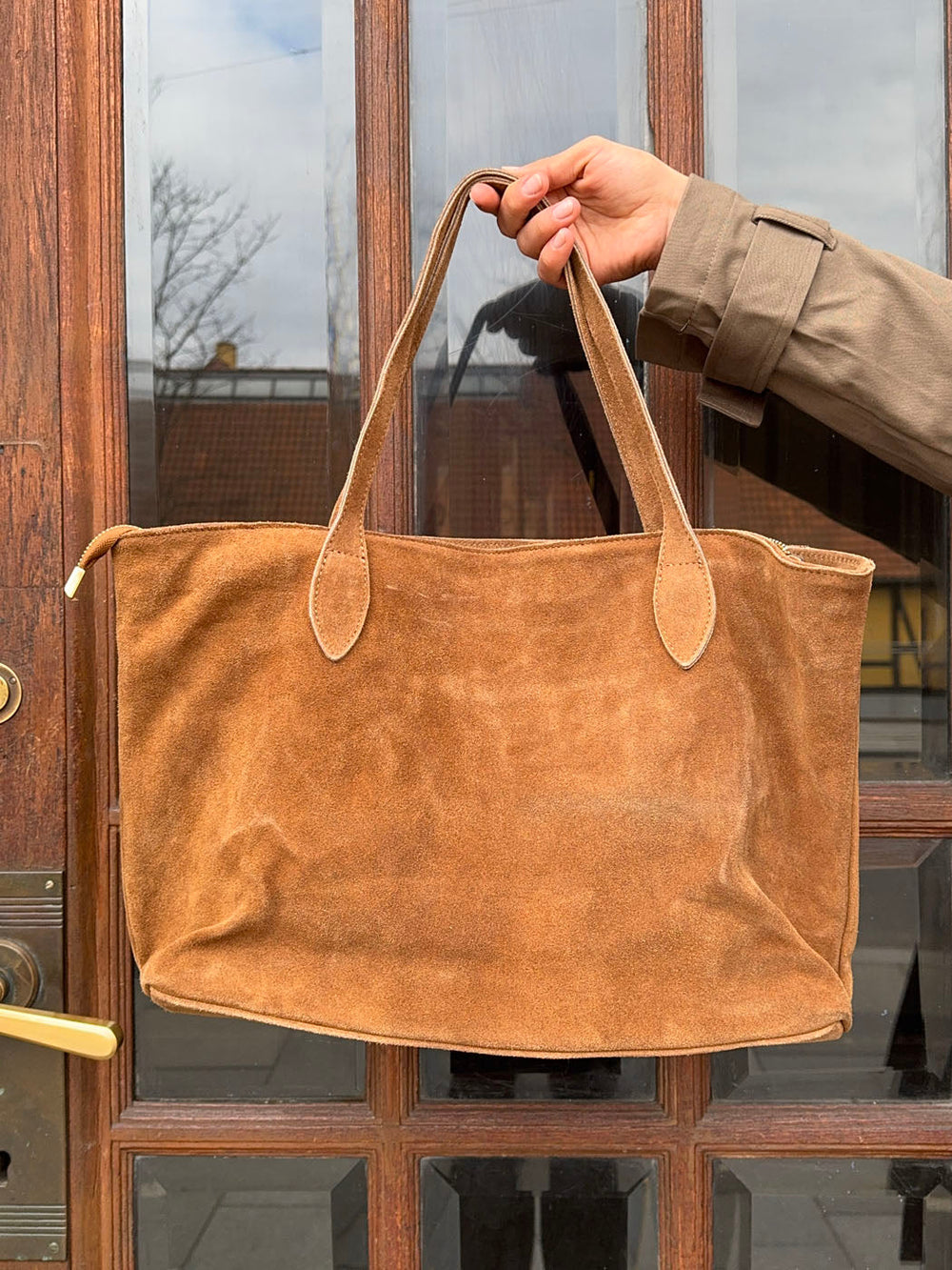 Lyra bag with studs - Caramel