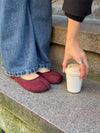 Tavela split toe ballerina - Red