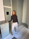 Delores checkered suit trousers - Beige