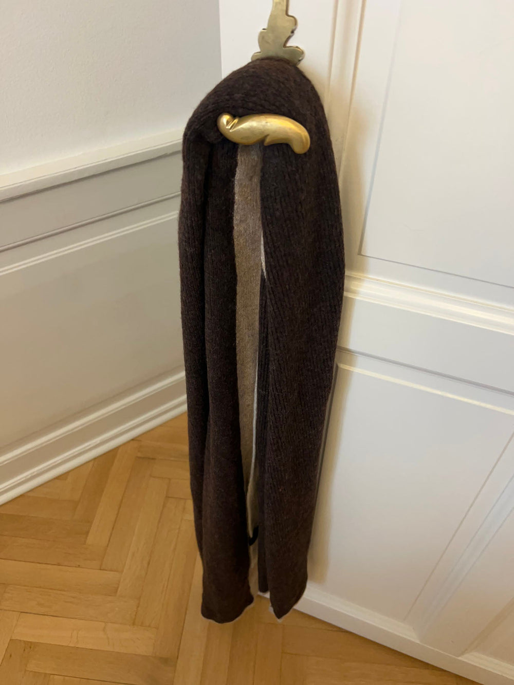 Liroline scarf – Brown/off-white