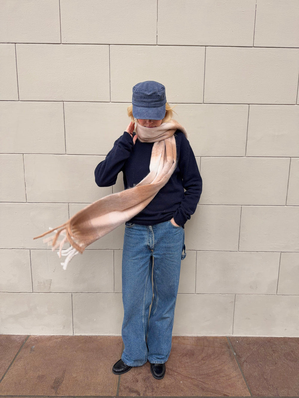 Gale scarf - White/beige