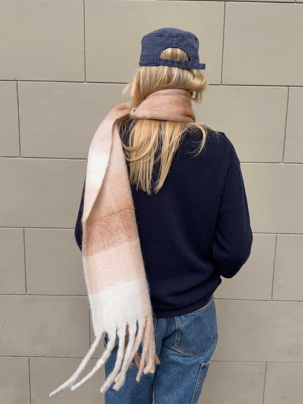 Gale scarf - White/beige