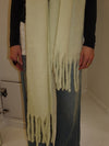 Gale scarf - Yellow/off white