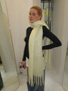 Gale scarf - Yellow/off white