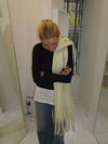 Gale scarf - Yellow/off white