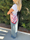 Floral scarf – Red/pink