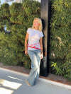 Floral scarf – Red/pink