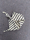 Dumela scarf with stripes – Yellow/Brown