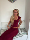 Malia top – Burgundy