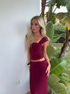 Malia top – Burgundy