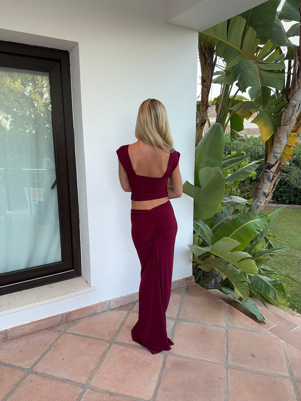 Malia top – Burgundy