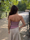 Vanya top - Pink/Brown