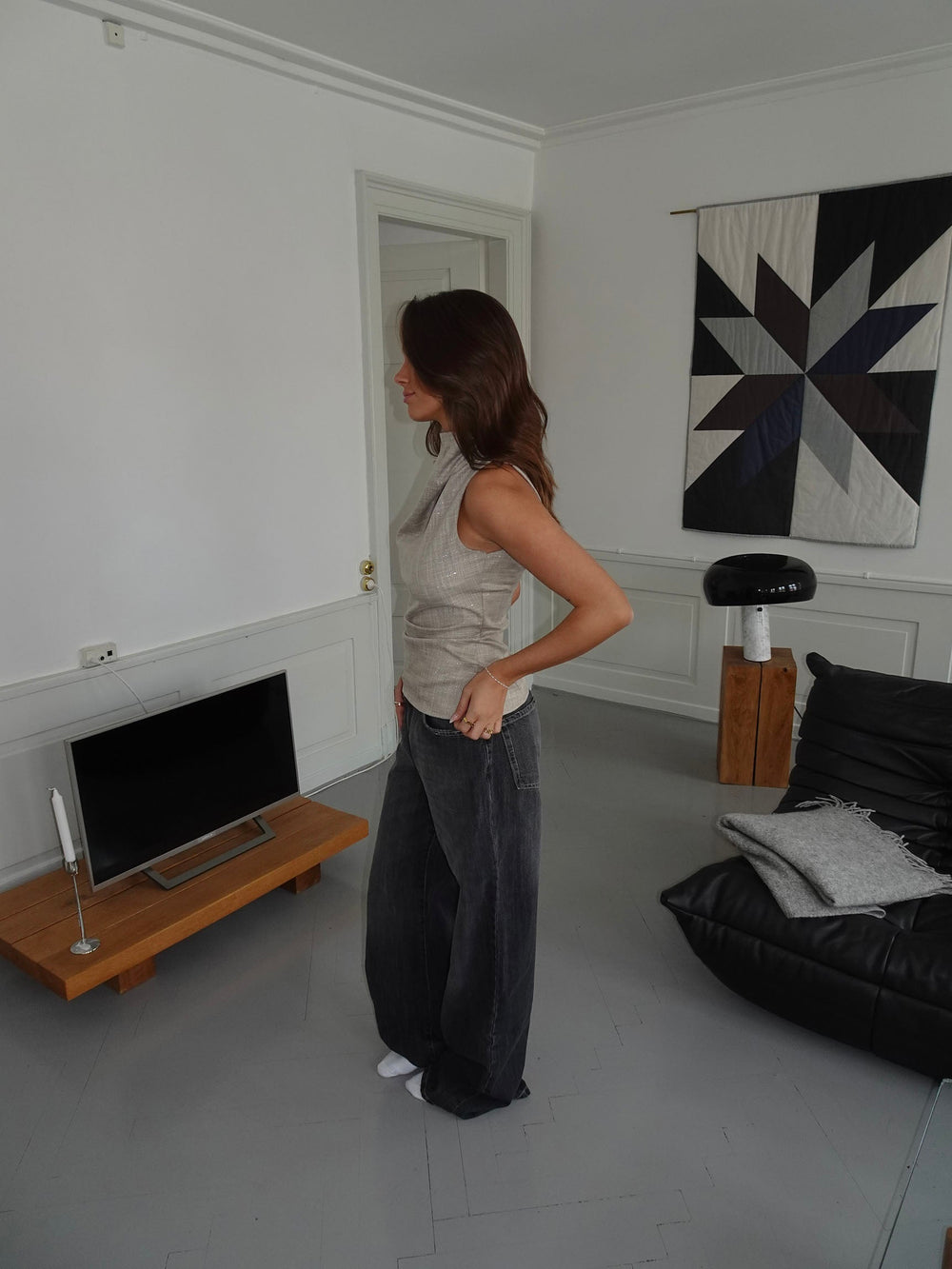 Louise top - Taupe