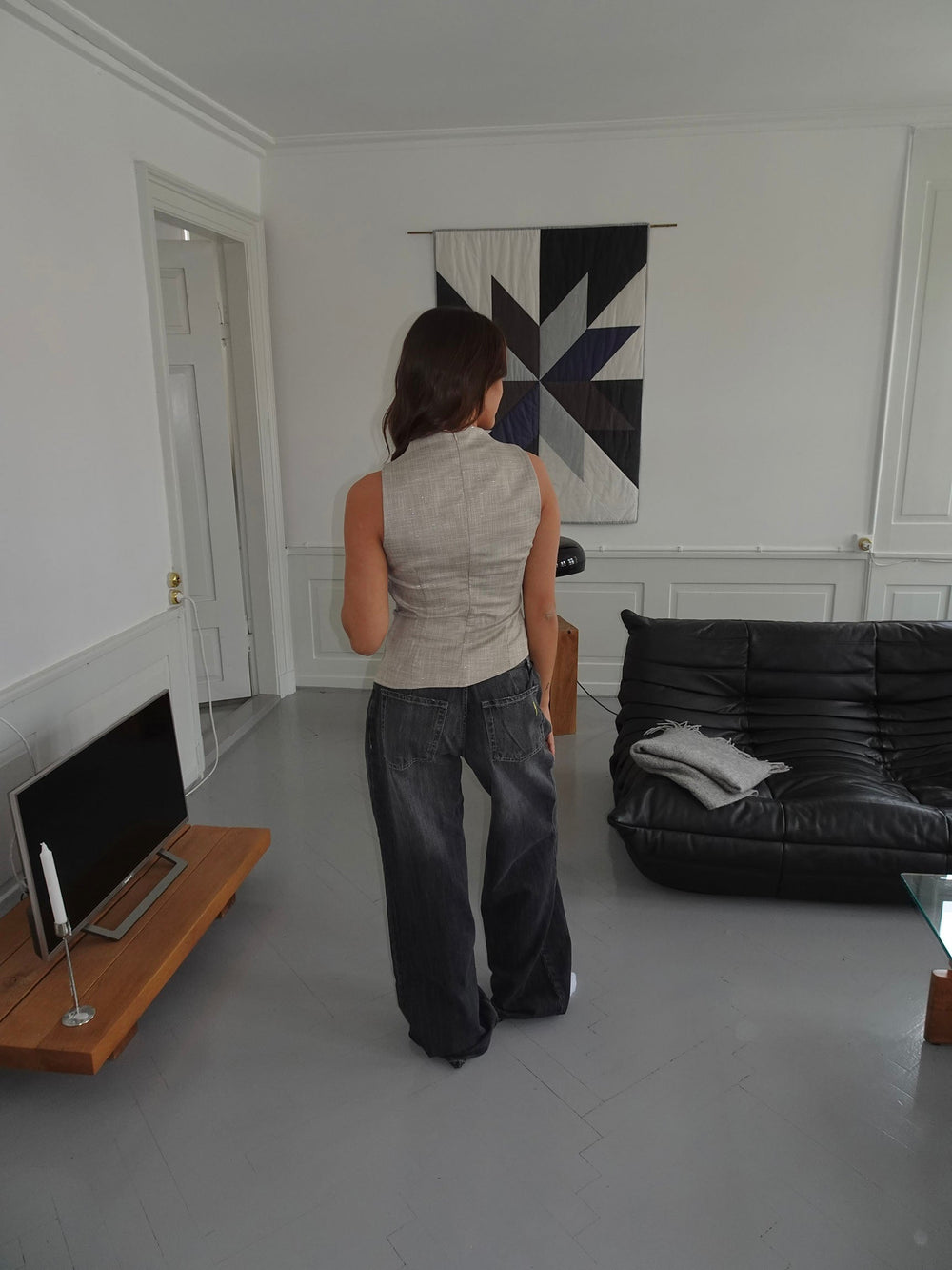 Louise top - Taupe