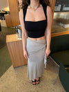 Lullia open back top - Black