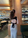Lullia open back top - Black
