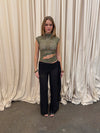 Marisole top in lace - Khaki