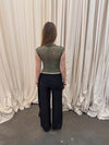 Marisole top in lace - Khaki