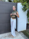 Marisole top in lace - Khaki