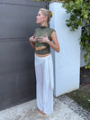 Marisole top in lace - Khaki