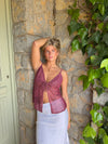 Tiago top with pattern – Purple