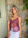 Tiago top with pattern – Purple