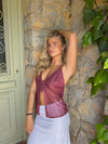 Tiago top with pattern – Purple