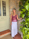 Tiago top with pattern – Purple