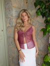 Tiago top with pattern – Purple