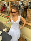 Malin Tomkins top with embroidery - White