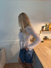 Floria top with lace - Hvid