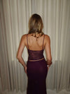 Nadja top with lace - Purple