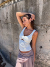 Lana top with lace - White