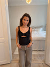 Lana top with lace - Black