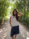 Ulana top with details - Beige