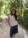 Ulana top with details - Beige