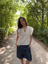 Ulana top with details - Beige